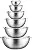 Premium Stainless Steel Mixing Bowls (Set of 6) Stainless Steel Mixing Bowl Set - Easy To Clean, Nesting Bowls for Space Saving Storage, Great for Cooking, Baking, Prepping