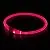 BSeen LED Dog Collar, USB Rechargeable, Glowing pet Dog Collar for Night Safety, Fashion Light up Collar for Small Medium Large Dogs (Candy Pink)