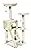 AmazonBasics Extra Large Cat Tree with Cave And Step Ladder - 19 x 50 x 19 Inches, Beige
