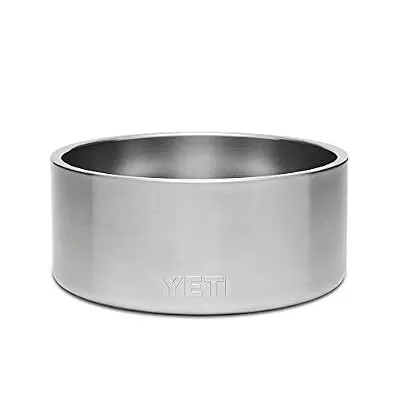 YETI Boomer 8 Stainless Steel, Non-Slip Dog Bowl, Holds 64 Ounces, Stainless Steel