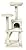 AmazonBasics Extra Large Cat Tree with Cave And Step Ladder - 19 x 50 x 19 Inches, Beige
