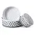 DII Bone Dry Lattice Ceramic Pet Bowl for Food & Water with Non-Skid Silicone Rim for Dogs and Cats (Large - 7.5" Dia x 2.4"H) Gray - Set of 2