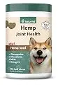 NaturVet – Hemp Joint Health for Dogs - Plus Hemp Seed – Supports Overall Joint Health – Enhanced with Glucosamine, MSM, Chondroitin & Antioxidants – 120 Soft Chews