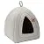 Hollypet Self-Warming 2 in 1 Foldable Comfortable Triangle Cat Bed Tent House, Dark Gray