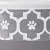 DII Bone Dry Lattice Ceramic Pet Bowl for Food & Water with Non-Skid Silicone Rim for Dogs and Cats (Large - 7.5" Dia x 2.4"H) Gray - Set of 2
