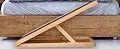 PetRampUSA Wooden Dog Ramp/Ladder for Small Medium Large Dogs and Cats Non-Slip Carpet Ramp Height Adjustable Ramp for Pet Bed Sofa Car 12"-16" High Up to 88LBS