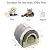 Hollypet Suede Self-Warming 2 in 1 Foldable Cave House Shape Nest Pet Sleeping Bed for Cats and Small Dogs, Baby Gray
