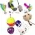 Youngever 24 Cat Toys Kitten Toys Assortments, 2 Way Tunnel, Cat Feather Teaser - Wand Interactive Feather Toy Fluffy Mouse, Crinkle Balls for Cat, Puppy, Kitty, Kitten