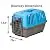Pet Carrier: Hard-Sided Dog Carrier, Cat Carrier, Small Animal Carrier in Blue| Inside Dims 17.91L x 11.5W x 12H & Suitable for Tiny Dog Breeds | Perfect Dog Kennel Travel Carrier for Quick Trips