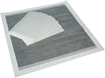 AmazonBasics Regular Carbon Pet Dog and Puppy Training Pads - Pack of 120, 22 x 22 Inches