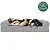Furhaven Pet Dog Bed | Orthopedic Faux Fur & Velvet Traditional Sofa-Style Living Room Couch Pet Bed w/ Removable Cover for Dogs & Cats, Smoke Gray, Medium