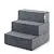 Zinus Easy Pet Stairs / Pet Ramp / Pet Ladder, Medium, Charcoal