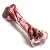EETOYS Dog Chew Toys for Aggressive Chewers Lifetime Replacement Guarantee Nearly Indestructible Tough Durable Dog Toy Non-Toxic Nylon Dog Bone Toy Reduces Boredom (Marbled Red, Large)