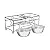 PETMAKER Stainless Steel Raised Food & Water Bowls with Decorative 6.5” Tall Stand for Dogs & Cats-2 Bowls, 40oz Each-Elevated Feeding Station