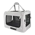 Petseek Extra Large Cat Carrier Soft Sided Folding Small Medium Dog Pet Carrier 24"x16.5"x16" Travel Collapsible Ventilated Comfortable Design Portable Vehicle