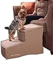 Pet Gear Easy Step II Pet Stairs, 2 Step for Cats/Dogs up to 150 Pounds, Portable, Removable Washable Carpet Tread, 2-Step, Tan