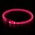 BSeen LED Dog Collar, USB Rechargeable, Glowing pet Dog Collar for Night Safety, Fashion Light up Collar for Small Medium Large Dogs (Candy Pink)