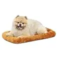 22L-Inch Cinnamon Dog Bed or Cat Bed w/ Comfortable Bolster | Ideal for XS Dog Breeds & Fits a 22-Inch Dog Crate | Easy Maintenance Machine Wash & Dry | 1-Year Warranty