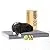 BarkBox Memory Foam Platform Dog Bed | Plush Mattress for Orthopedic Joint Relief | Machine Washable Cuddler with Removable Cover and Waterproof Lining | Includes Squeaker Toy | Grey | Large