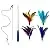 EcoCity Cat Toys - Cat Teaser Toys - Include Cat Wand and Natural Feather Refills (5 Pack)