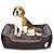 Utotol FRISTONE Dog Beds for Medium Dogs, Washable Pet Sofa Bed Firm Cotton Breathable Soft Couch for Small Puppies Cats Sleeping Orthopedic Beds