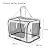 Petseek Extra Large Cat Carrier Soft Sided Folding Small Medium Dog Pet Carrier 24"x16.5"x16" Travel Collapsible Ventilated Comfortable Design Portable Vehicle
