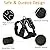Cat Harness and Leash Set for Walking, Escape Proof with 59 inches Leash - Adjustable Soft Vest Harnesses for Small Medium Cats, Cat Leash Harness with Reflective Strips & 1 Metal Leash Ring