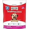 MilkBone Brushing Chews Daily Dental Dog Treats Mini Treats 18.9 Ounce Pouch