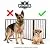 PETMAKER Foldable, Free-Standing Wooden Pet Gate- Light Weight, Indoor Barrier for Small Dogs/Cats 24", Dark Brown, Step Over Doorway Fence