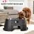 OurPets Comfort Diner Elevated Dog Food Dish (Raised Dog Bowls Available in 4 inches, 8 inches and 12 inches for Large Dogs, Medium Dogs and Small Dogs), Black, 12-inch