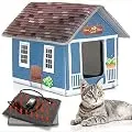 PETYELLA Cat Houses for Outdoor Cats - Heated Cat Bed - Heated Cat House - Outdoor Cat House