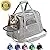 Prodigen Pet Carrier Airline Approved Pet Carrier Dog Carriers for Small Dogs, Cat Carriers for Medium Cats Small Cats, Small Pet Carrier Small Dog Carrier Airline Approved Cat Pet Travel Carrier-Gray