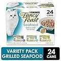 Purina Fancy Feast Gravy Wet Cat Food Variety Pack, Seafood Grilled Collection - (24) 3 oz. Cans