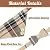 EXPAWLORER Bow Tie Dog Collar and Leash Set Classic Plaid Adjustable Dogs Bandana and Collars with Bell for Puppy Cats 3 PCS Beige