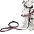 Mile High Life Night Reflective Double Adjustable Band Nylon Small Puppy Pet Dog Combo Collar Leash and Harness Set (Pink, Small Neck 11"-15" -20 lb)