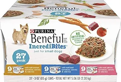 Purina Beneful Small Breed Wet Dog Food Variety Pack, IncrediBites - (27) 3 oz. Cans
