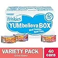 Purina Friskies Gravy Wet Cat Food Variety Pack, YUMbelievaBOX YUM-azing Extra Gravy Chunky - (40) 5.5 oz. Pull-Top Cans