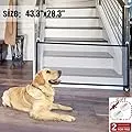 Magic Gate,48.3"x28.3" Portable Folding Pet Gate Mesh Magic Gate for Dogs,Baby Safety Fence,mesh gate Isolated Gauze Indoor and Outdoor Safety Gate Install Anywhere