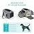 OMORC Pet Carrier Airline Approved, Expandable Foldable Soft-Sided Dog Carrier, Cat Carrier with 3 Open Doors, 2 Reflective Tapes, Pet Travel Bag Safe and Easy for Cats and Dogs