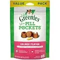 FELINE GREENIES PILL POCKETS Natural Cat Treats Salmon Flavor, 3 oz. Value Size Pack (85 Treats)