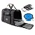 morpilot Pet Travel Carrier Bag, Portable Pet Bag - Folding Fabric Pet Carrier, Travel Carrier Bag for Dogs or Cats, Pet Cage with Locking Safety Zippers, Foldable Bowl, Airline Approved