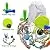 SHARLOVY Dog Chew Toys for Puppies Teething, 14 Pack Dog Rope Toys Tug of War Dog Toy Bundle Toothbrush iq Treat Ball Squeaky Rubber Bone Durable Dog Chew Toys for Small Dogs Pet Toys Puppy Toys