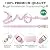Heavy Duty Dog Leash & Collar Set 6FT-Nylon Dog Leash, Water Resistant, Comfortable Handle, Easy to Use Collar Hook, Sturdy Comfortable Leash Supports The Strongest Pulling L-M Dogs, Pink