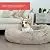 Best Friends by Sheri Calming Shag Vegan Fur Donut Cuddler (30x30 Medium - Taupe) Removable Zippered Shell, Cat and Dog Bed, Self Warming and Cozy for Improved Sleep for Pets Up to 45 lbs.