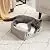Bedsure Pet Tent Cave Bed for Cats/Small Dogs - 15x15x15 inches 2-in-1 Winter Cat Tent/Kitten Bed/Cat Hut with Removable Washable Cushioned Pillow - Microfiber Indoor Outdoor Pet Beds, Dark Grey