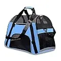 PPOGOO Large Pet Travel Carriers 20.9x10.2x12.6 22lb(10KG) Soft Sided Portable Bags Dogs Cats Airline Approved Dog Carrier,Upgraded Version