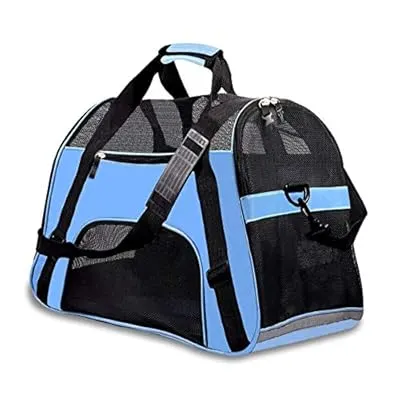 PPOGOO Large Pet Travel Carriers 20.9x10.2x12.6 22lb(10KG) Soft Sided Portable Bags Dogs Cats Airline Approved Dog Carrier,Upgraded Version