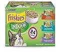 Purina Friskies Indoor Wet Cat Food Variety Pack, Indoor - (24) 5.5 oz. Cans