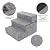 Made in USA Foldable Pet Steps/Stairs with CertiPUR-US Certified Foam by Best Pet Supplies - Gray Linen, 3-Steps (H: 16.5")
