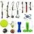 SHARLOVY Dog Chew Toys for Puppies Teething, 14 Pack Dog Rope Toys Tug of War Dog Toy Bundle Toothbrush iq Treat Ball Squeaky Rubber Bone Durable Dog Chew Toys for Small Dogs Pet Toys Puppy Toys
